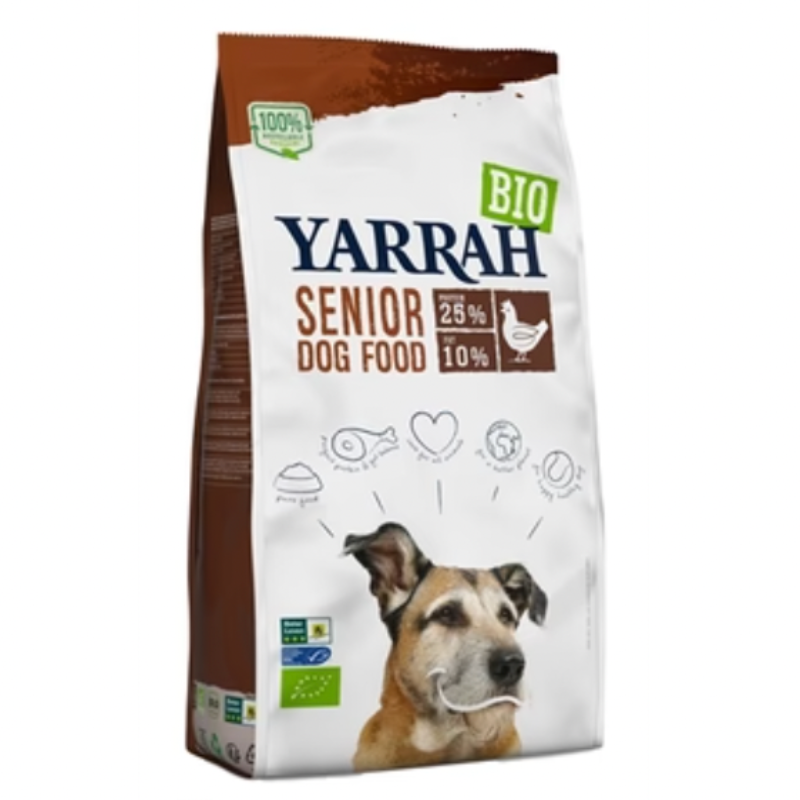 Yarrah Dog Organic Chunks Senior 10Kg